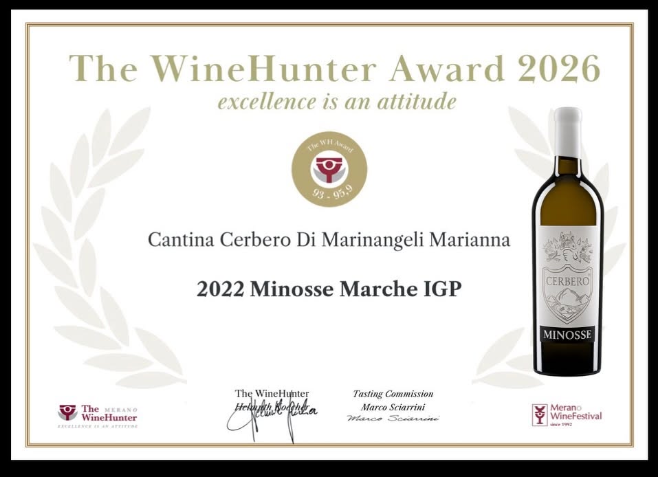 Anteprima diploma The WineHunter Award — Minosse 2022