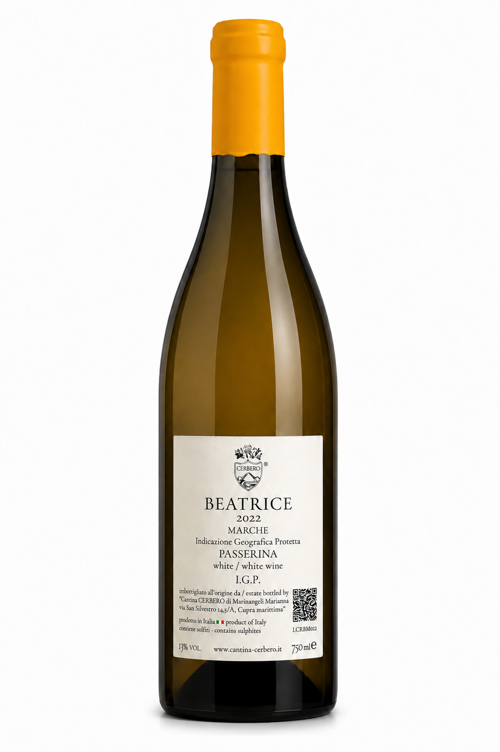 Beatrice — Back label